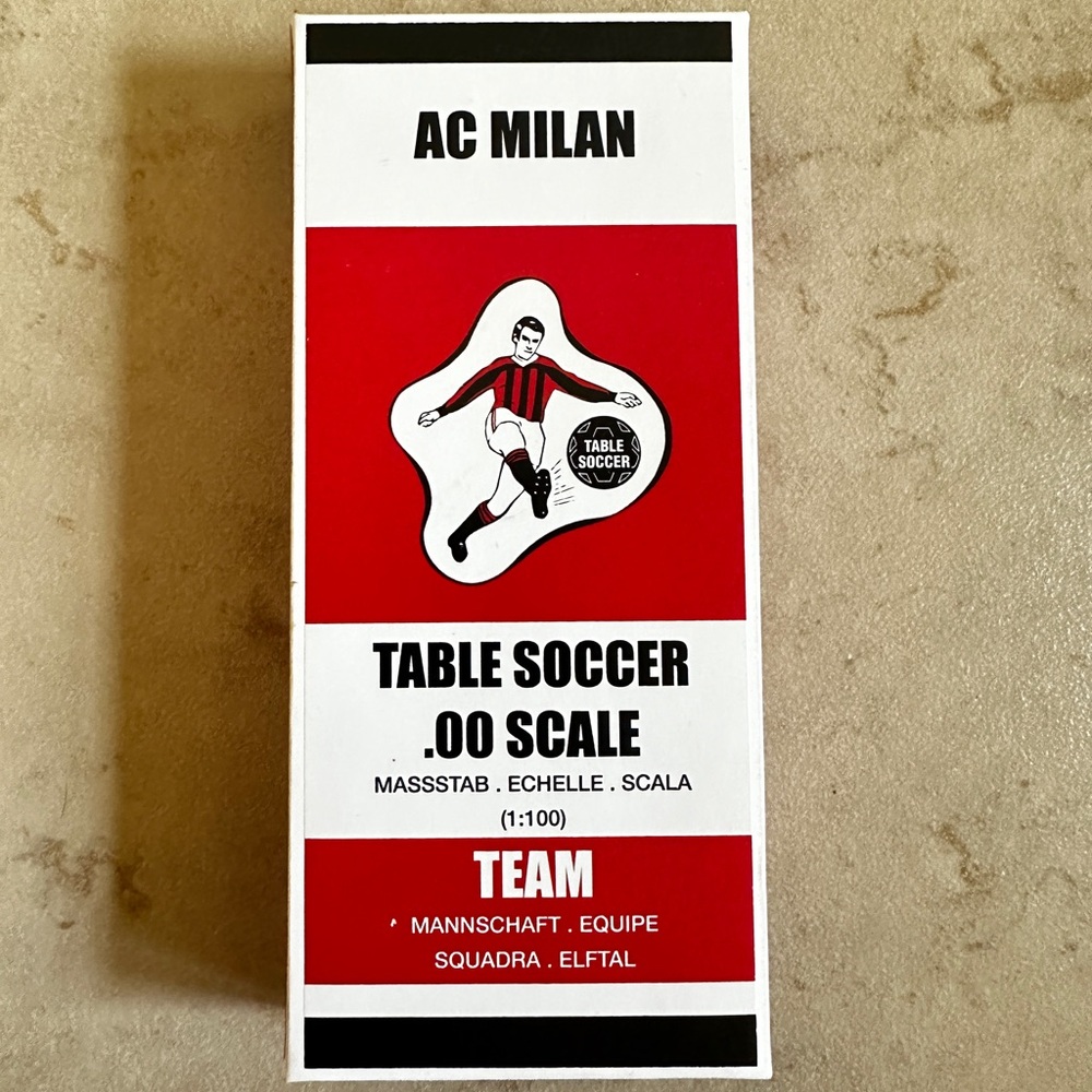 Table Soccer .00 Scale AC Milan Team Figures.